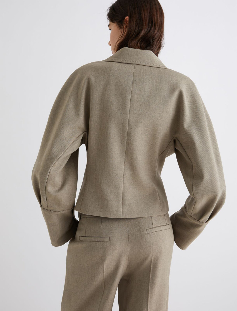 blazer court ajusté - laurel