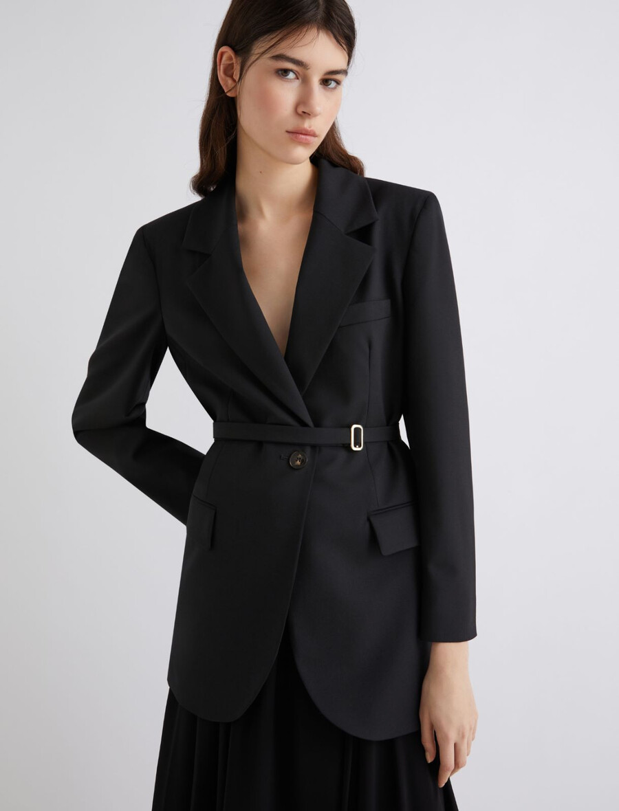 blazer stretch - noir