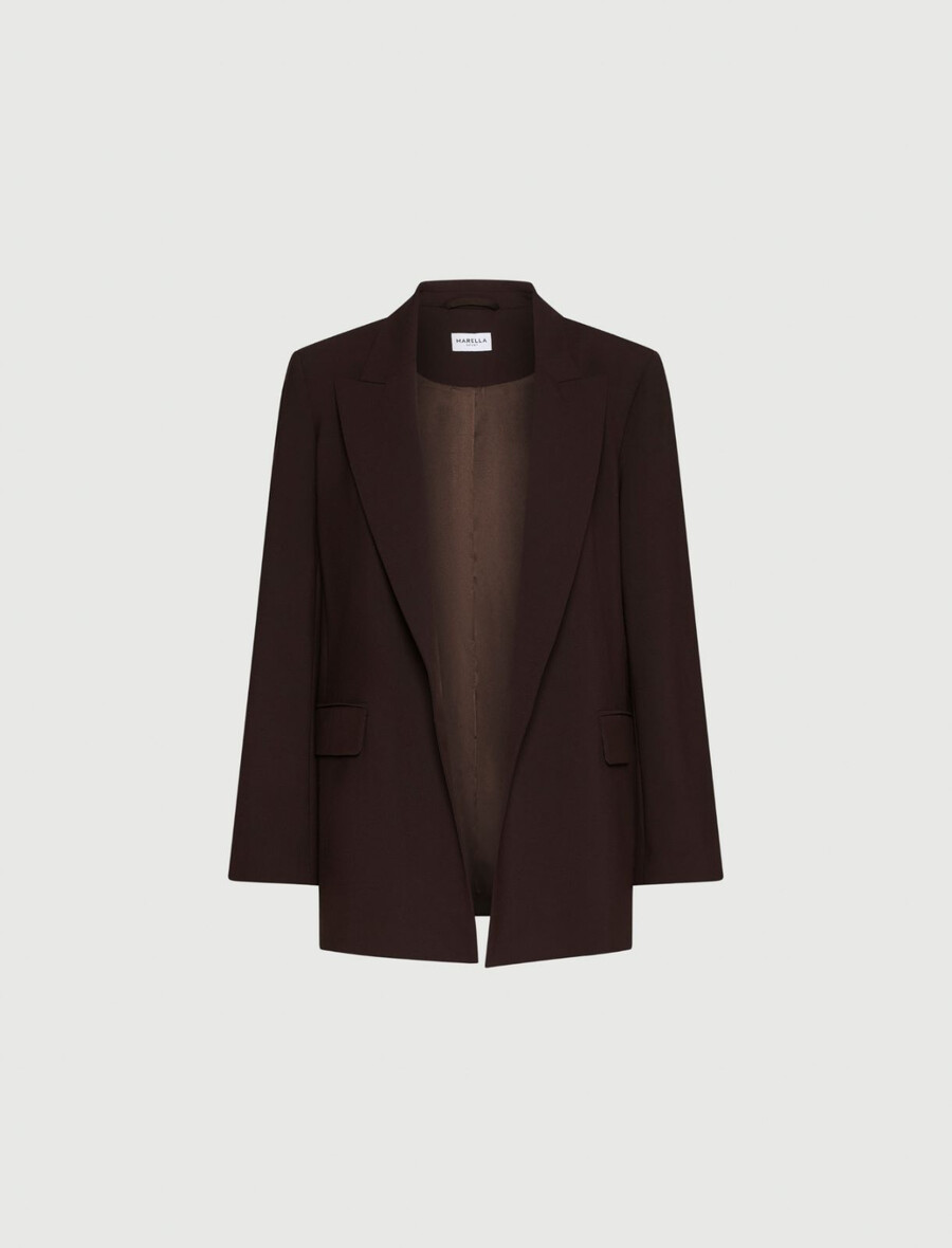 blazer stretch - marron