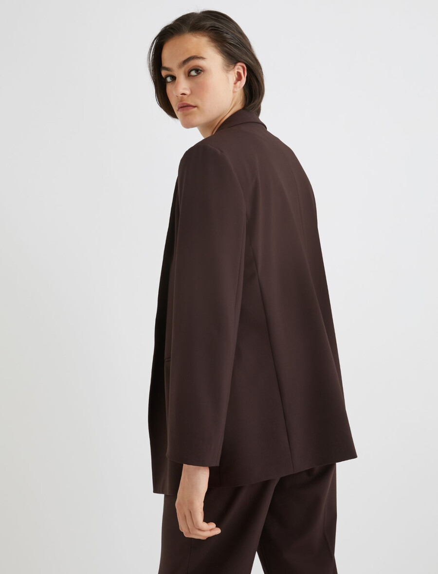 blazer stretch - marron