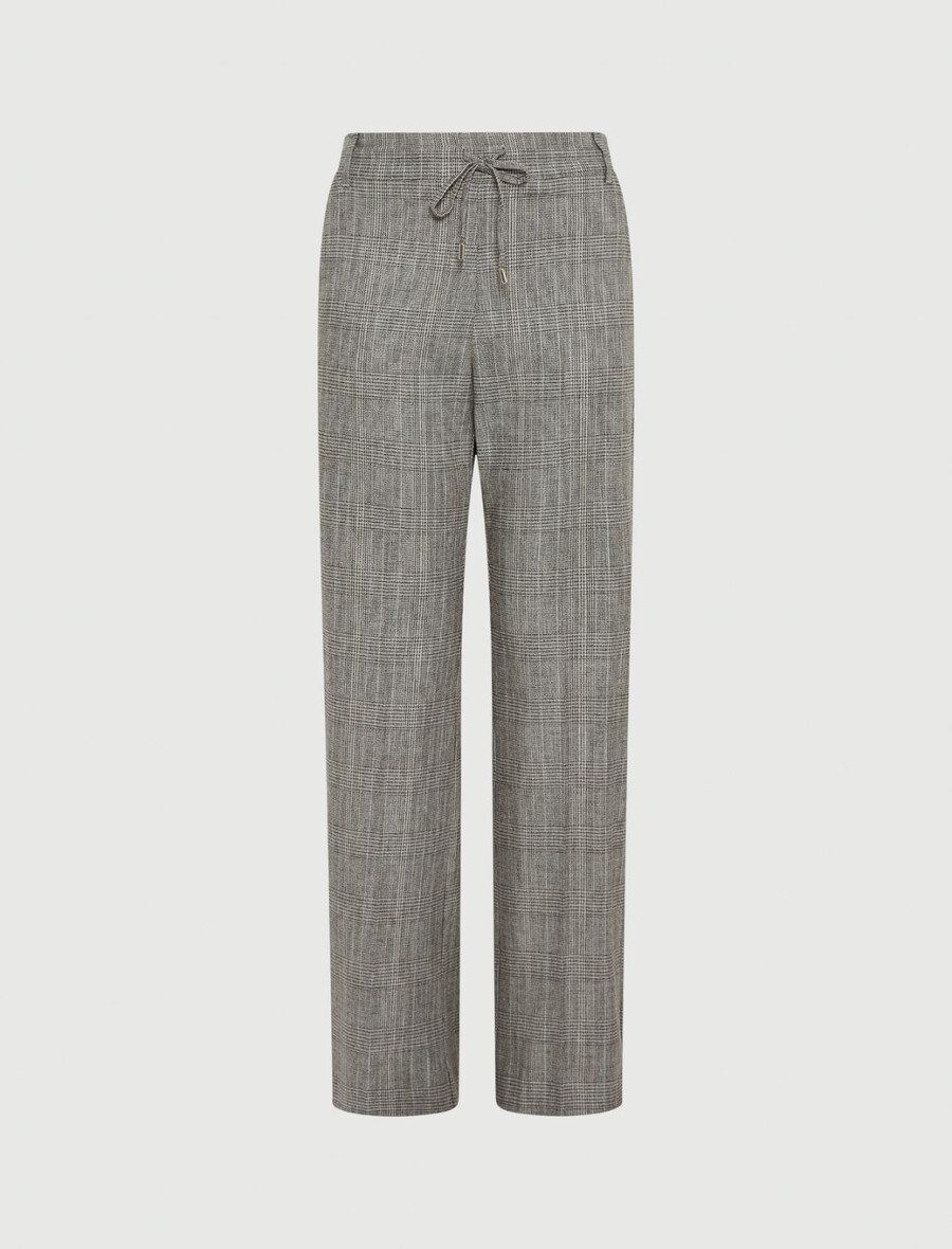 pantalon en sergé fluide - gris clair