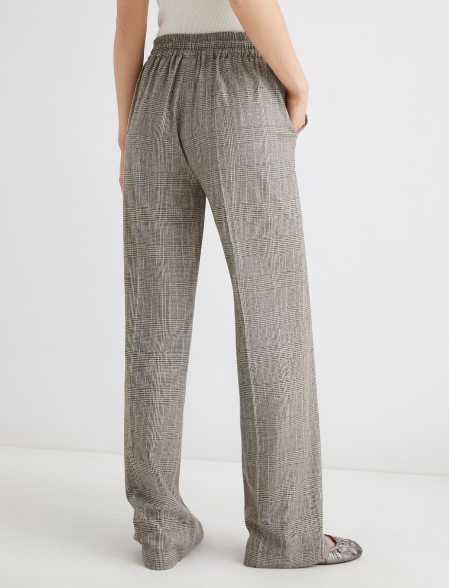 pantalon en sergé fluide - gris clair