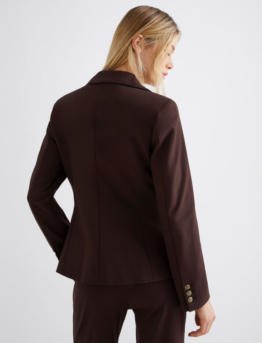blazer en jersey - marron