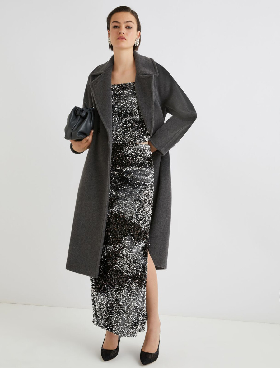 haut à sequins - gris