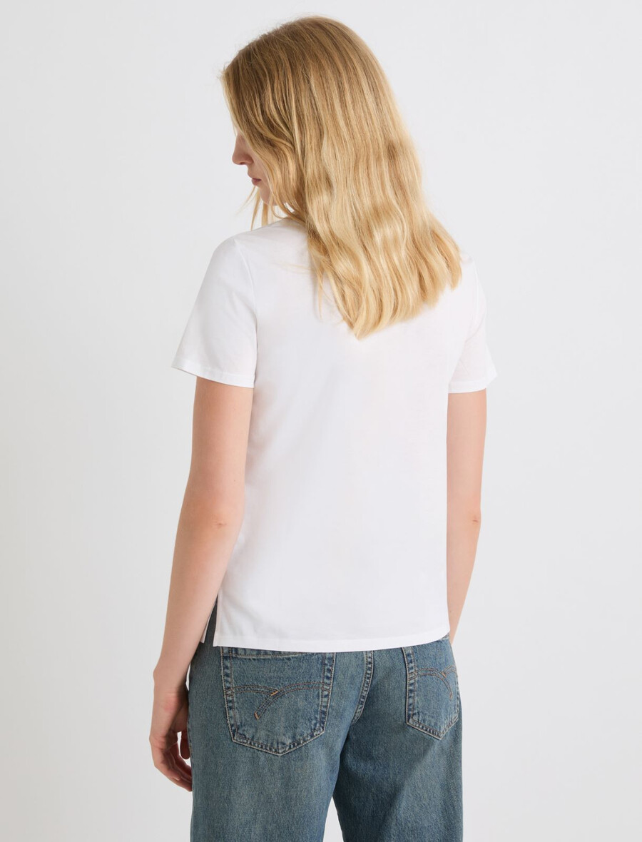 t-shirt jersey - blanc optique