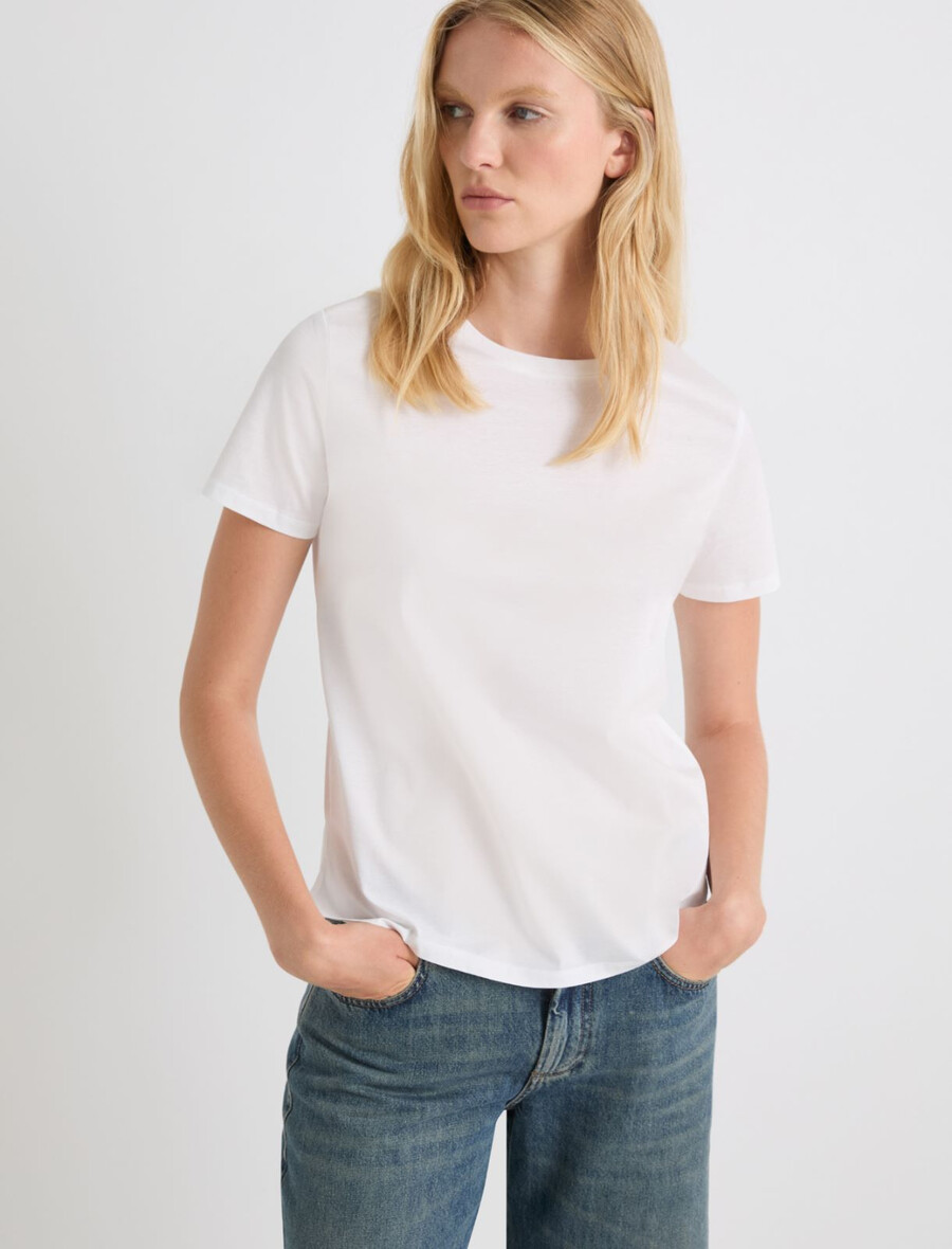t-shirt jersey - blanc optique