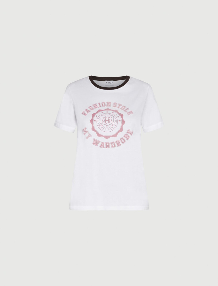 t-shirt imprimé - blanc optique