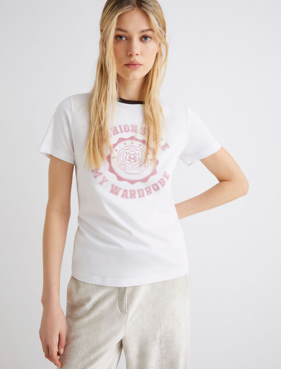 t-shirt imprimé - blanc optique