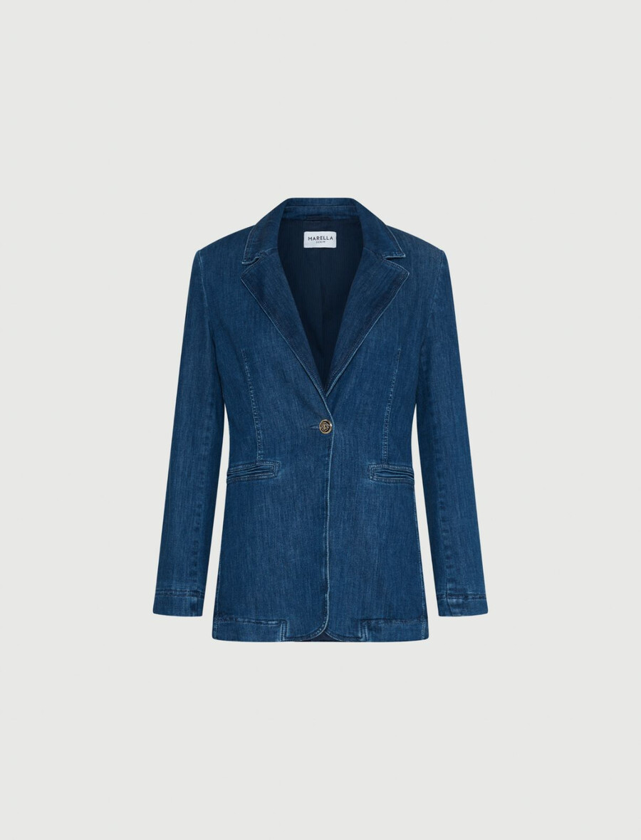 blazer en jean - jeans bleu